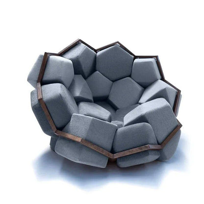 Künstlerischer Quarz-Armlehnen-Freizeitstuhl – Modernes Stoff-Einzelsessel für Zuhause und Hotel