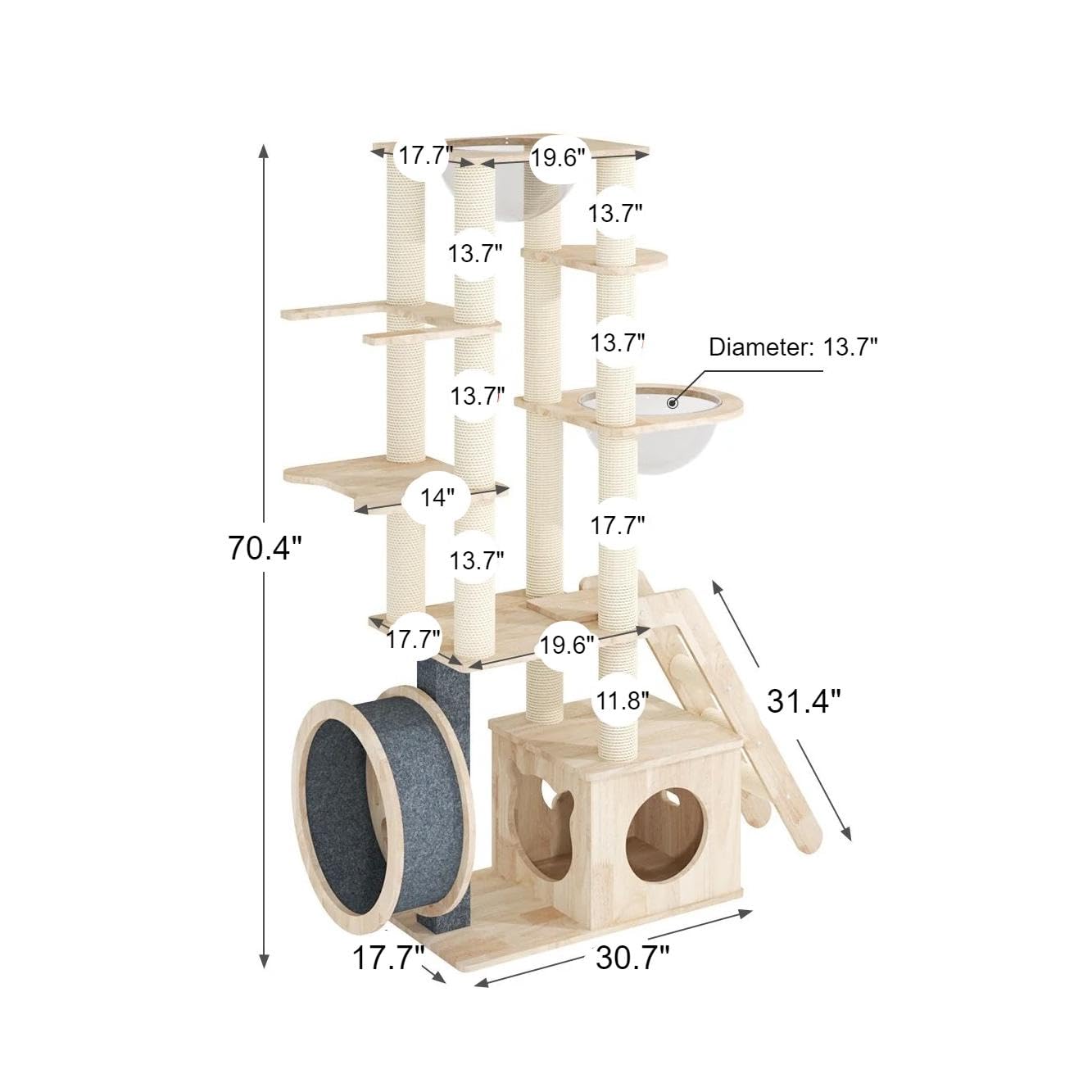 Large Cat Tree Tower