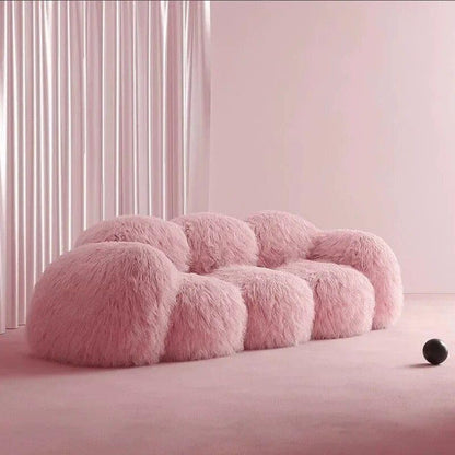 Modern Nordic Plush Sofa Chair – Luxury L-Shaped Living Room Couch