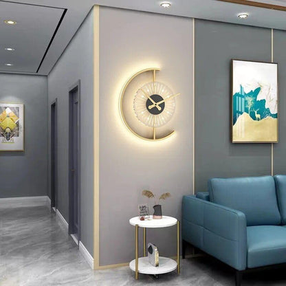 led wall lamp &amp; Clock - Indoor Decoration with Minimalist Design
