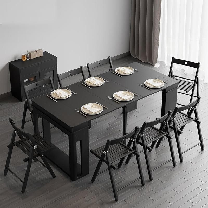 Moderner ausziehbarer Esstisch Rechteckiges Sideboard mit Stauraum