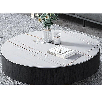 Luxury Italian Marble Sintered Stone Round Coffee Table
