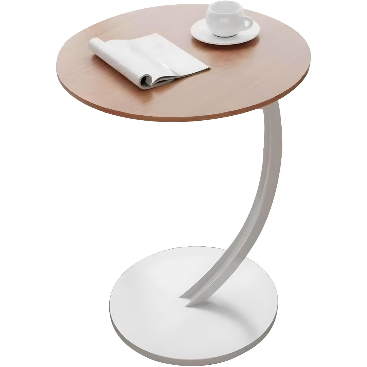 Sleek Nordic Metal Side Table - Modern Minimalist Coffee Table for Living &amp; Bedroom