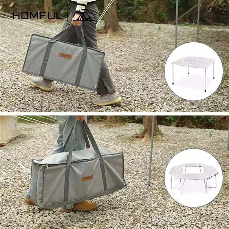Ultra Light Aluminum Folding Picnic Table - Outdoor Camping Essential