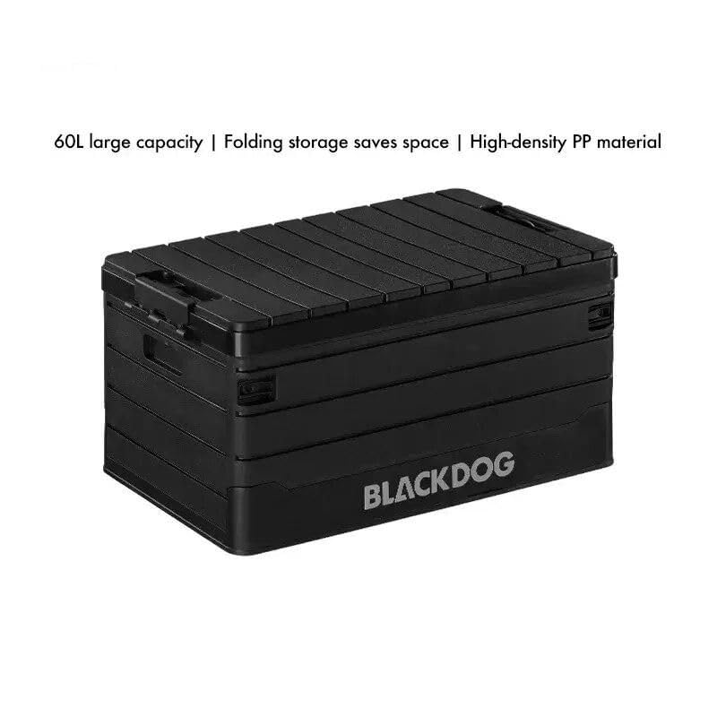 60l portable folding storage box for outdoor camping & picnic