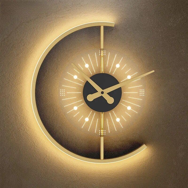 led wall lamp & Clock - Indoor Decoration with Minimalist Design