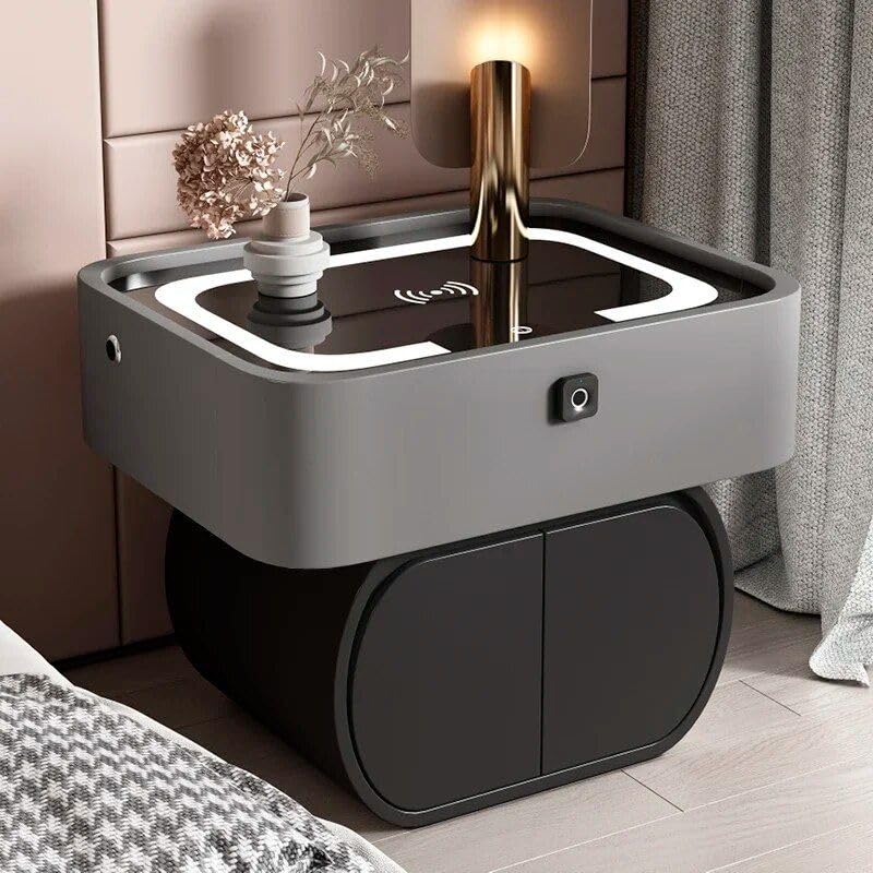 Modern Moroccan Minimalist Wooden Nightstand