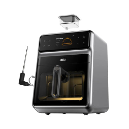 6 QT Smart Air Fryer Cooker with Advanced Cooking Probe and Water Atomizer