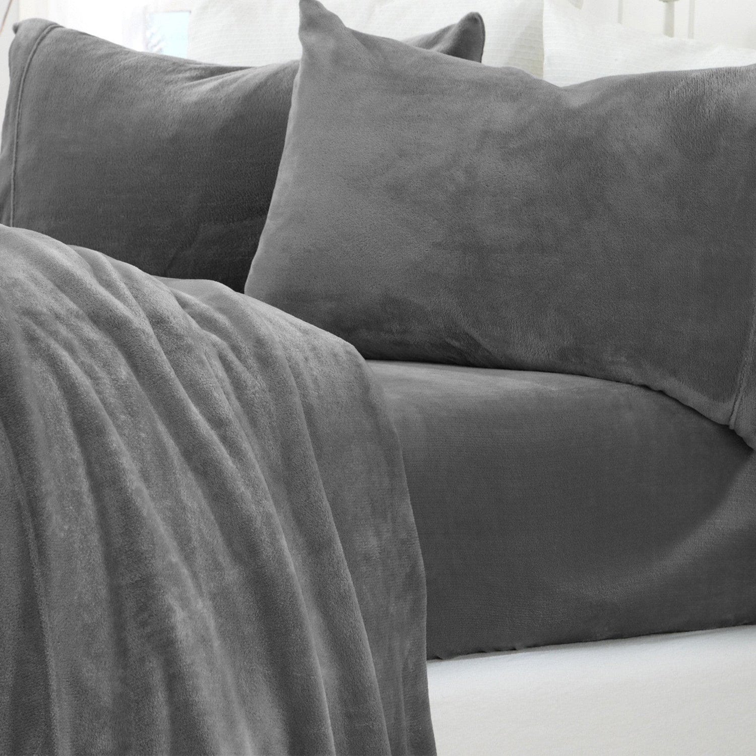 Solid Plush Sheet - Velvet Luxe Collection